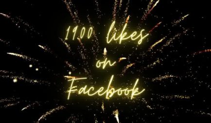 1900 likes on Facebook