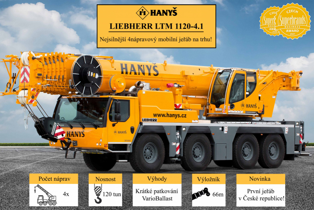 Let us introduce our new mobile crane LIEBHERR LTM 1120-4.1.